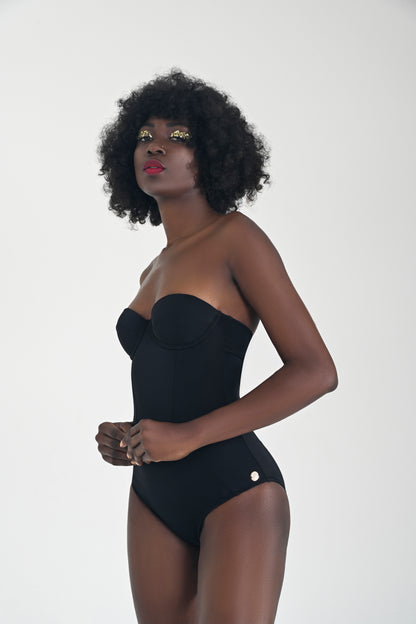 Grace One Piece Black/Orange