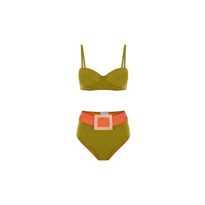 Audrey Bikini Olive Green