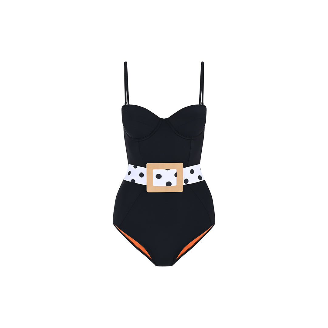 Grace One Piece Black/White